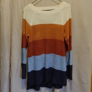 Maurices Colorblock Striped Sweater